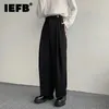 IEFB Fashion Casual Men's Straight Suit byxor Male Lose Solid Color Wide Leg Pants Spring Menwear Trend 9A7641 240123