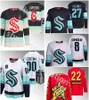 10 Matty Beniers Camisa de hóquei clássica de inverno 31 Philipp Grubauer Eberle Yanni Gourde Jaden Schwartz Jared McCann Larsson Vince Dunn Oliver Bjorkstrand camisetas