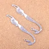 18 stks Charms dubbelzijdig zeemeermin bladwijzers 82mm Antieke Hangers Vintage Tibetaans Zilveren Sieraden DIY voor armband y240119