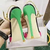 Sandaler Rose Pink Women Pointy Toe Backless High Heel Shoes Summer Ankle Strap Sexig stilettopumpar 8cm 10 cm 12 cm