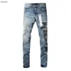 jeans de créateur pour pantalons pour hommes jeans violets Jeans pour hommes en détresse noir déchiré Slim Fit moto jeans pour hommes empilés Jan 27