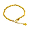 Brins plaqués 100% réel or 24k 999 Bracelet Femme Couleur de femmes petits bijoux cassés Pure 18K