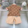 T-shirt per bambini di marca adatte tute estive per ragazzi e ragazze Taglia 100-150 vestiti per bambini Stampa logo grande lettera Polo e pantaloncini Jan20