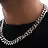 316L Collier de chaîne cubaine en acier inoxydable pour hommes Femmes Chunky Miami Curb Mens Collier de chaîne de liaison argent Collier de chaîne épaisse