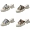 2024 New Summer Women Shoes Sandals Low Heels Mesh Surface Leisure Mom Casual Black White Large Size 36-41 GAI