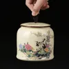 Boîte à thé en céramique Vintage chinoise, rangement multifonctionnel, théière en porcelaine, pot scellé, service à thé, récipient de cuisine, boîtes de conserve 240119