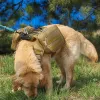 Bags Oulylan New Pet Dog Back Backpack Tactical A Outdoor Walk Autopackage Sacos de comida para cães para cães médios e grandes Rucksack