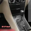 Film de protection autocollant intérieur de voiture, pour boîte de vitesses, pour Toyota altis 2003 – 2014, autocollant de panneau d'engrenage de voiture, en Fiber de carbone noir