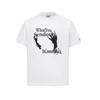 Herr t-shirts grailz sommar ny spöke hand graffiti brev tryck lös avslappnad kortärmad t-shirt vibe stil mäns och kvinnors topp