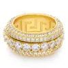 Preço de atacadista joias finas s925 prata 9k 10k 14k 18k ouro moissanite anéis de diamante para homens hip hop