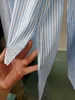 Damen Polos Designer CE2023 New Wear Produkt Fresh Stripe Loose Split Pullover Frühling/Sommer Top Shirt 4V36