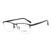 Zirosat 71111 óculos ópticos puro halfrim quadro prescrição óculos rx masculino para masculino 240118