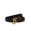 Designer véritable ceinture en cuir pour femmes alliage 2c Boucle Sangle