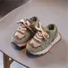 2024 New Spring Summer Children's Sports Shoes Boys' Running Shoes Spell Color Splicing Girls' Flats Casual Shoes Tide