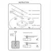 Orologi da parete Muovo d'orologio silenzioso Giornata di riparazione fai da te Long Albero Kit di sostituzione