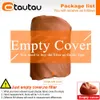 OTAUTAU 4ft Big Faux Leather Bean Bag Cover Without Filler Outdoor Beanbag Chaise Lounger Pouf Salon Game Movie Sac Puff DD004 240118