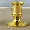 20X Gold Pillar Candle Base Taper Holder Candlestick Christmas Party Decor 240125