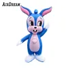 En gros, bleu personnalisé mignon de lapin gonflable de dessin animé Modèle animal pour décoration de Pâques