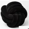 Cushion/Decorative Pillow Cushiondecorative Inyahome Soft Knot Ball Pillows Round Throw Cushion Kids Home Decoration P Knotted Handm Dhqss