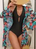 Mulheres de banho de uma peça maiô feminino 2024 impressão sólida halter bodysuit monokini verão manga longa beachwear maiô feminino