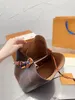Tasarımcı Neo Çanta Noe Drawstring Buck Bag Kadın Omuz Torbası Çiçek Çiçek Cüzdan Lüks Çanta Marka Mektubu Yüksek Kalite Çanta Çantası Çanta