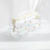 Sacs à cosmétiques Kawaii, joli sac Transparent de grande capacité, Portable 2024 imprimé motif cœur de fruit, trousse à crayons, rangement de maquillage