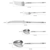 ディナーウェアセット1セットステンレス鋼の食器西部のフラットウェアカトラリーのステーキ用