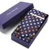 Presentförpackning förpackning män varumärke lyxiga slips ficka fyrkantig bröllop män nacke slipsar silke slips set manschettknappar slipsklipp 240119