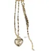 Ювелирные украшения ожерелье Шанели минималистское и утонченное темперамент универсальный повседневная жизнь латунный материал.