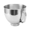 Plates Stainless Steel Mixer Bowl Easy To Clean Rustproof Mixing Multipurpose Dishwasher Safe For Cassic 4.5Q