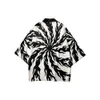 2024 quimono doze signos do zodíaco-yinhu impresso camisa separável daopao aberto solto masculino pena moda marca roupas 45676