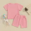 Clothing Sets Baby Girl Shorts Set I Get My Attitude From All Women Funny Letter Print Tops Solid 2Pcs Toddler Summer Outfit