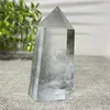 Statuette decorative Torre del fantasma naturale Pietre curative di cristallo di quarzo FengShui Regalo Cluster Campione Reiki Wicca Bacchetta Ornamenti per la casa