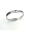 Fashionable, Light , Grade, Letter Hollow Spliced Titanium Steel Bracelet, Personalized and Elegant High Edition Bracelet