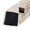 Gravatas de seda de luxo para homens clipe de gravata e anel de luxo masculino negócios casamento gravata lenço abotoaduras 8cm gravata de seda dibangu 240119