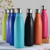 Dropship Rvs 500 ml Thermos Flessen Water Cups Gift Aangepaste Business Reclame Cup Mode Colafles 304207Z
