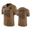 Оптовая продажа футбольных майок Detroit''Lions''Men 16 Jared Goff 58 Penei Sewell Women Brown 2023 Salute To Service Limited Jersey