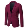 Spring And Autumn New Men's Casual Slim Fit British Corduroy Small Suit Color Fashion Suit Coat