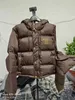 Women's Down Parkas Designer Brand 2023 Winter CE Home Double Wear Thedened90 Coat Brown Sleeves Detachable Vest OE5x