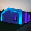Anpassning Uppblåsbar bröllopshus VIP -rum kommersiellt LED Glowing Giant Marquee Party Tält med färgglada remsor