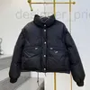 Parkas femininas designer outono/inverno destacável jaqueta de ombro de duas peças para ambos os lados 0qi4