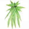 Decorative Flowers Fake Plants Green Decors For Home Silk Artificial Fern Large Bouquet Living Room Garden Decoration Tropical Craft Supply