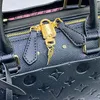 مصمم نساء حقيبة الكتف عالية الجودة مع أسود نقش من الجلد 25 سم كروس كولدس المرأة الكلاسيكية BOSTON حقيبة يد سوداء M40431