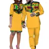 Ropa étnica Parejas africanas a juego 4xl 2024 Conjuntos para hombres y mujeres para la boda Ropa tradicional de verano