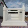 4,5x4,5 m (15x15 pieds) activités de plein air Maison de rebond blanche Château gonflable gonflable exploser Moonwalk Jumping Videur maisons Adultes et enfants pull pour fête de mariage