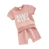 Clothing Sets Baby Girl Shorts Set Mamas And Daddys Short Sleeve Shirt Toddler Summer Clothes Infant Ourtfit