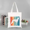 Einkaufstaschen Greyhound Dog Tote Bag Damen Harajuku Art Canvas Bedruckte wiederverwendbare Stofftasche