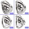 Male Chastity Device Hypoallergenic Stainless Steel Cock Cage Penis Ring Virginity Lock Chastity Belt Adult Game Sex Toy