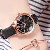 Women's high-grade sense light luxury fashion simple scale belt waterproof quartz watch