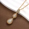 Sets 2023 Best Selling 3Piece water drop Set necklace earrings ring Dubai Jewelry Set Women's Wedding Party Accessories